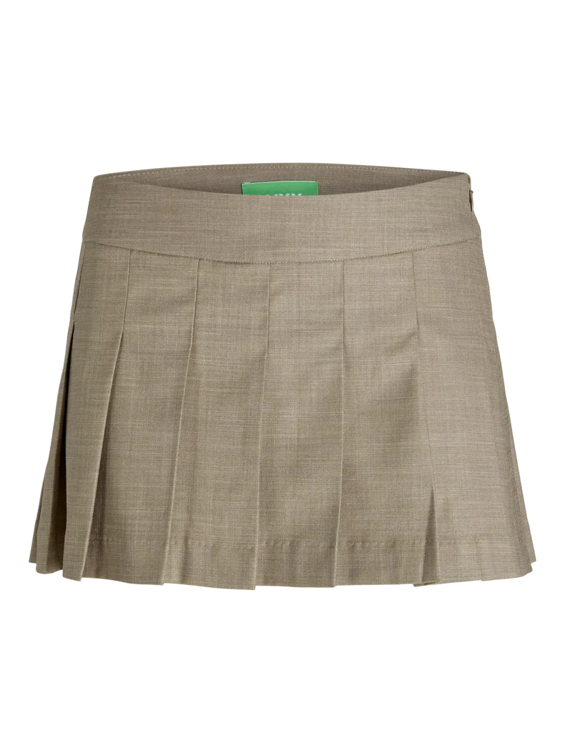 Gonna Beige Plissettata Donna mini Plissè poli viscosa sabbia coriander melange JJXX JXLELA LW MINI SKIRT art. 12275019