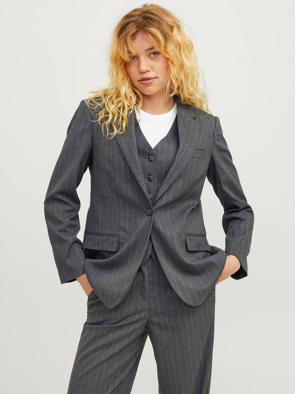Giacca Grigia gessata Blazer Donna tailleur grigio gessato twill spazzolato regular fit JJXX JXANA MARY REG BLAZER grey stripes art. 12259245