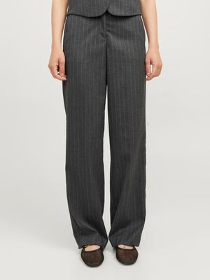 Pantaloni Larghi morbidi Grigio gessato con vita alta Gamba larga in twill spazzolato Pantalone ampio Largo Wide Donna Grey stripes JJXX JXMARY BRUSHED HW PANT art. 12259108 Pantaloni Larghi morbidi Grigio gessato con vita alta Gamba larga in twill spazzolato Pantalone ampio Largo Wide Donna Grey stripes JJXX JXMARY BRUSHED HW PANT art. 12259108