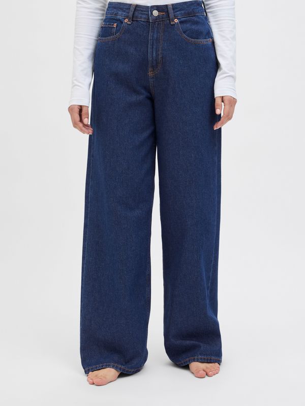 Jeans Largo blu medio baggy Donna Denim Blue medium fondo ampio Palazzo Vita Alta Tokyo Wide fit 5 tasche lavaggio blu scuroJJXX JXTOKYO WIDE HW JEANS R6172 art. 12203894 Jeans Largo blu medio baggy Donna Denim Blue medium fondo ampio Palazzo Vita Alta Tokyo Wide fit 5 tasche lavaggio blu scuroJJXX JXTOKYO WIDE HW JEANS R6172 art. 12203894