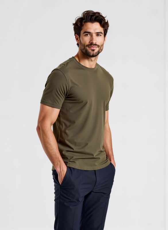 T-shirt sottogiacca BLu scuro Uomo maglietta Girocollo in cotone mercerizzato essential sotto giacca basic navy regular Fit art. MT100 T-shirt sottogiacca BLu scuro Uomo maglietta Girocollo in cotone mercerizzato essential sotto giacca basic navy regular Fit art. MT100