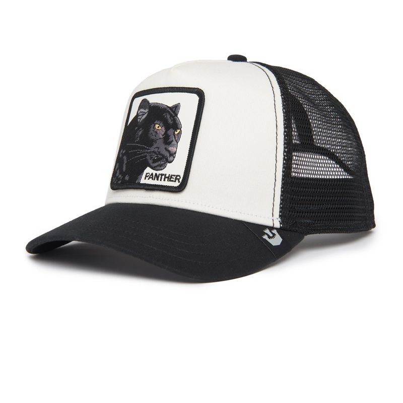 Cappello Pantera Panther Goorin Bros  Trucker  Cappellino con retina Nero bianco Black art. 101 0381 BKW
