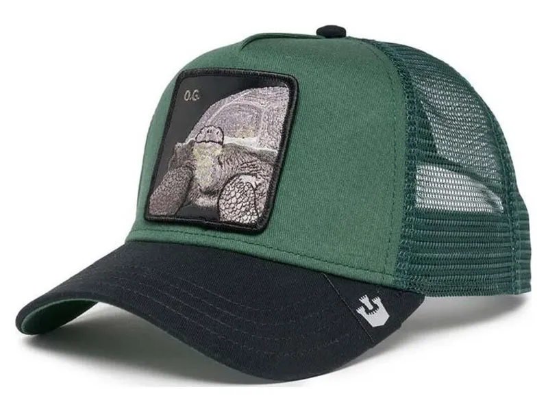 Cappello Tartaruga Turtle Goorin Bros Trucker Patch O.G. Cappellino con retina Verde Verdone Green Nero Black art. 101 1764 FOR Cappello Tartaruga Turtle Goorin Bros Trucker Patch O.G. Cappellino con retina Verde Verdone Green Nero Black art. 101 1764 FOR