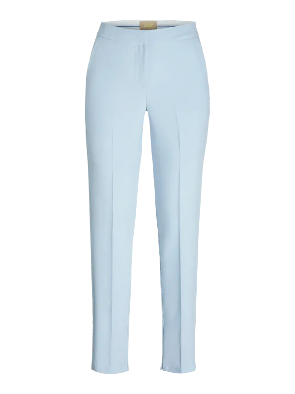 Pantaloni Stretti Azzurro celeste a sigaretta vita media Gamba regolare in poliviscosa  Pantalone leggero  Donna Skyway JJXX JXELLIS REG TAP MW PANT art. 12257146
