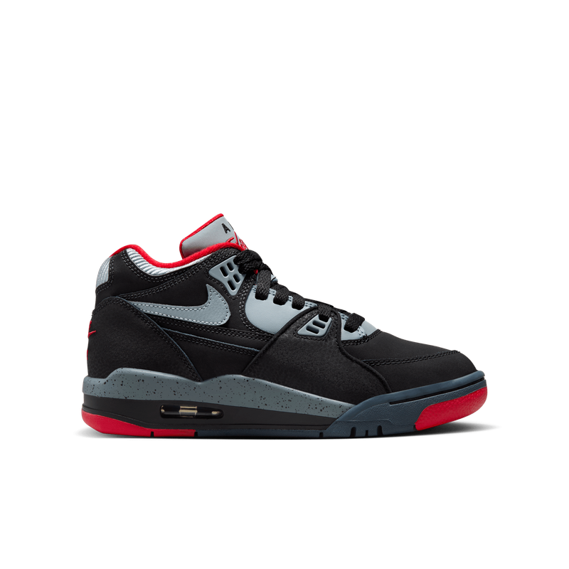 Nike Air Flight 89 Nere Ragazzi  jordan 4 Bred Black Magnet Grey sneakers Nero Basket art. HF0406 015