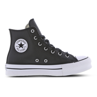 Converse Pelle Nere Platform Sneakers ragazzi  Nero Color Para EVA Chuck Taylor All Star High Top Jr art. A02485C