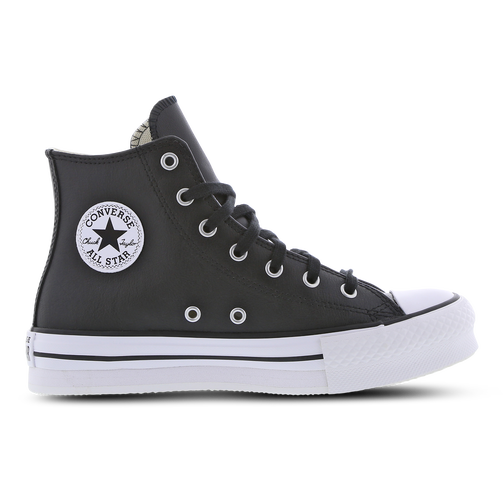 Converse Pelle Nere Platform Sneakers ragazzi  Nero Color Para EVA Chuck Taylor All Star High Top Jr art. A02485C