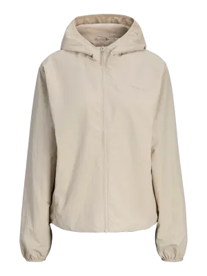 Giubbino Leggero Beige Donna giacca tecnica con cappuccio regular fit JJXX JXLEA LIGHT JACKET Feather Grey art. 12269059