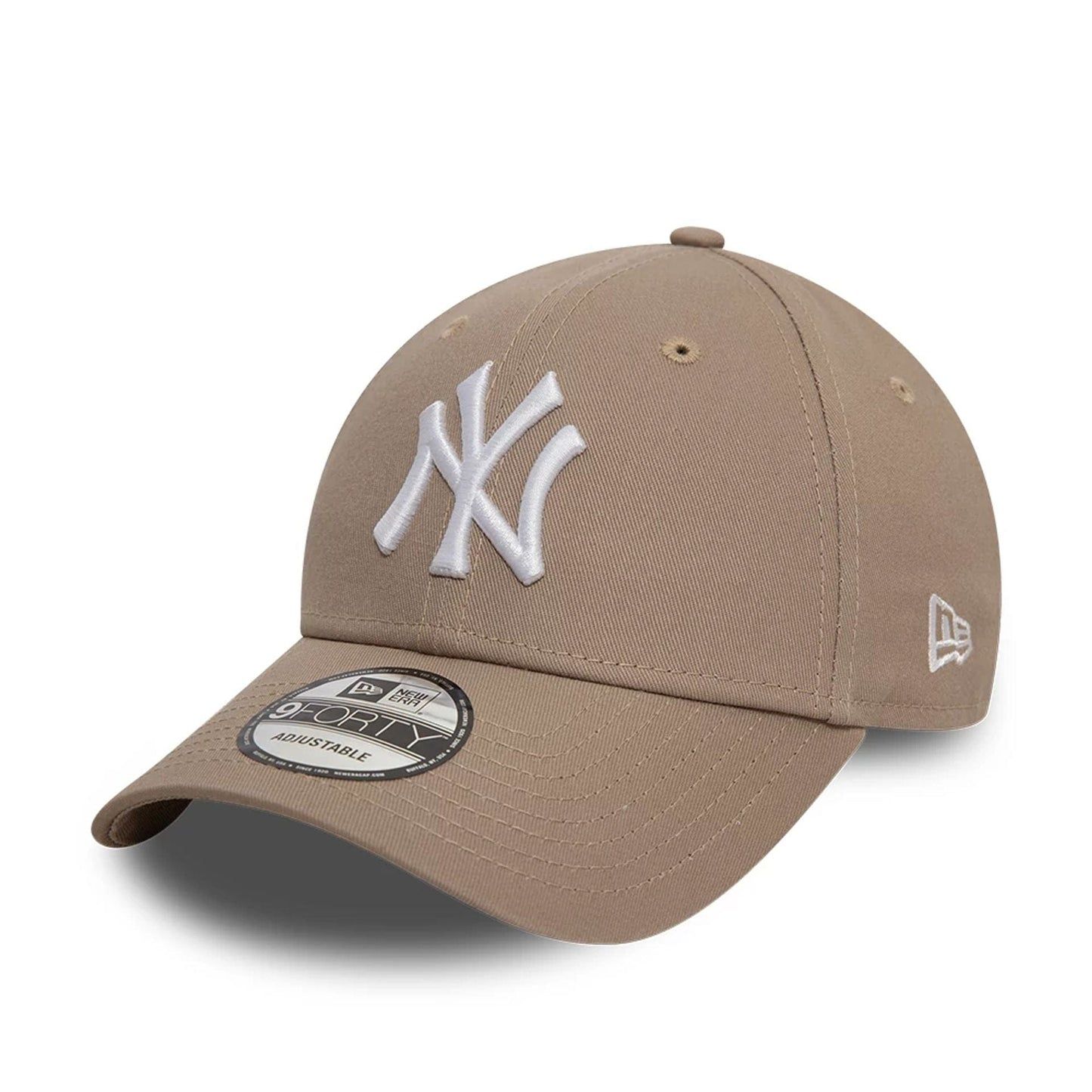 Cappello Marrone / Nero marrone chiaro sabbia NY New York Yankees Essential visiera Curva New Era 9FORTY Regolabile art. 60471457