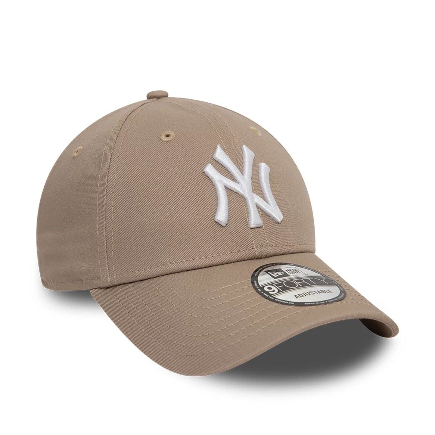 Cappello Marrone / Nero marrone chiaro sabbia NY New York Yankees Essential visiera Curva New Era 9FORTY Regolabile art. 60471457