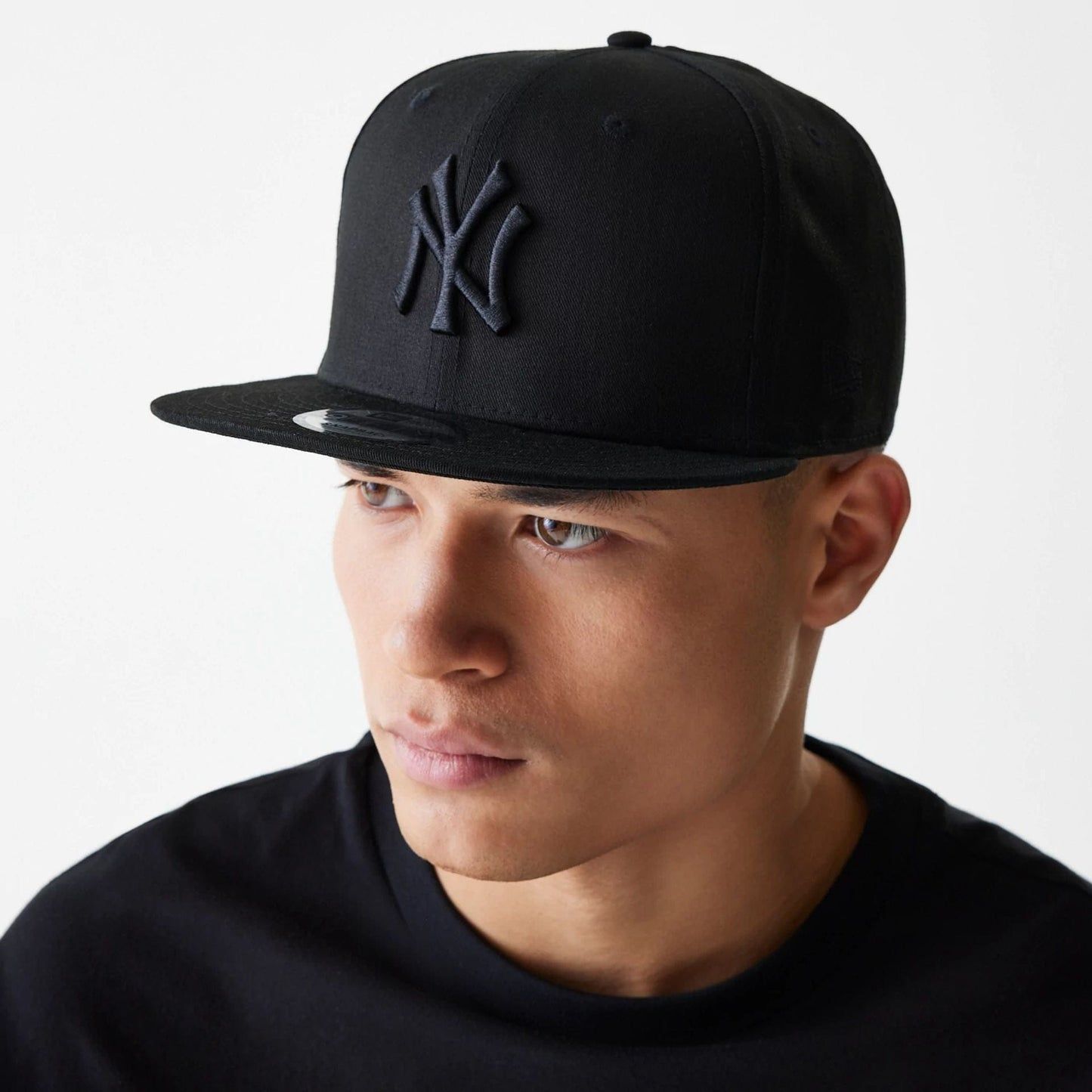 Cappello New Era Nero NY Yankees 9FIFTY Snapback visiera piatta Tela unisex art. 11180834