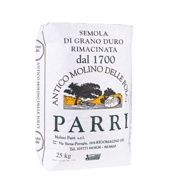 Semola di grano duro rimacinata confezione da kg 25
