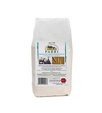 farina di farro monococco macinato a pietra da kg 1