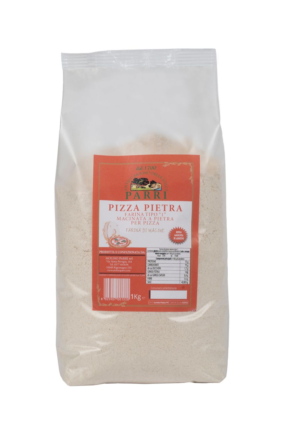 Farina tipo1 macinata a pietra per pizza