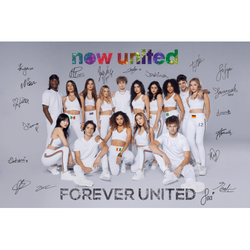 Poster Assinadado Now United FOREVER UNITED 22-2