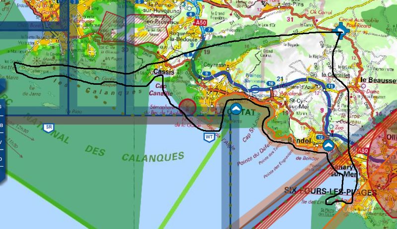 Circuit des Calanques de Cassis