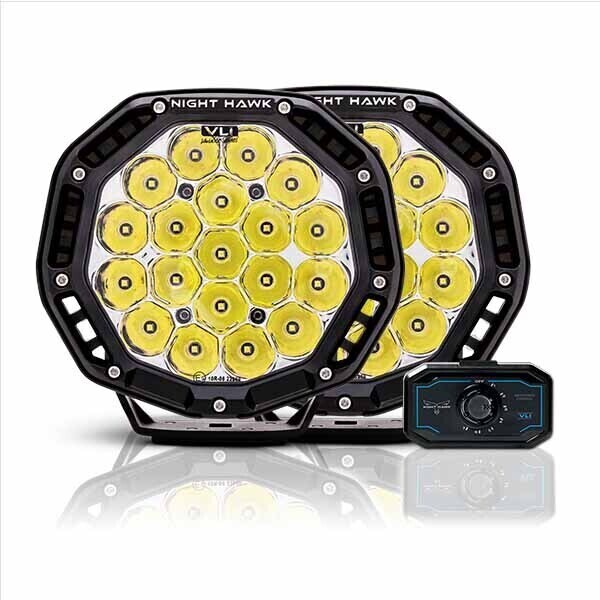 Night Hawk 7in VLI Series Led Driving Light Kit NHX180VLIKIT by