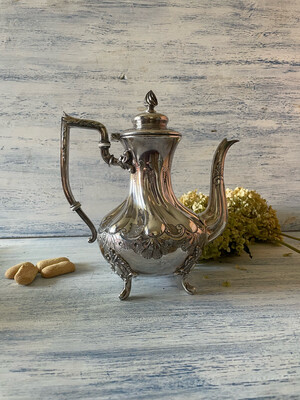 Silver-plated coffee pot