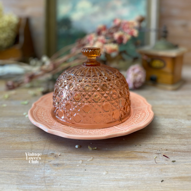 Cloche with Salmon Plate
