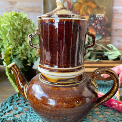 Brown Ceramic Coffeepot