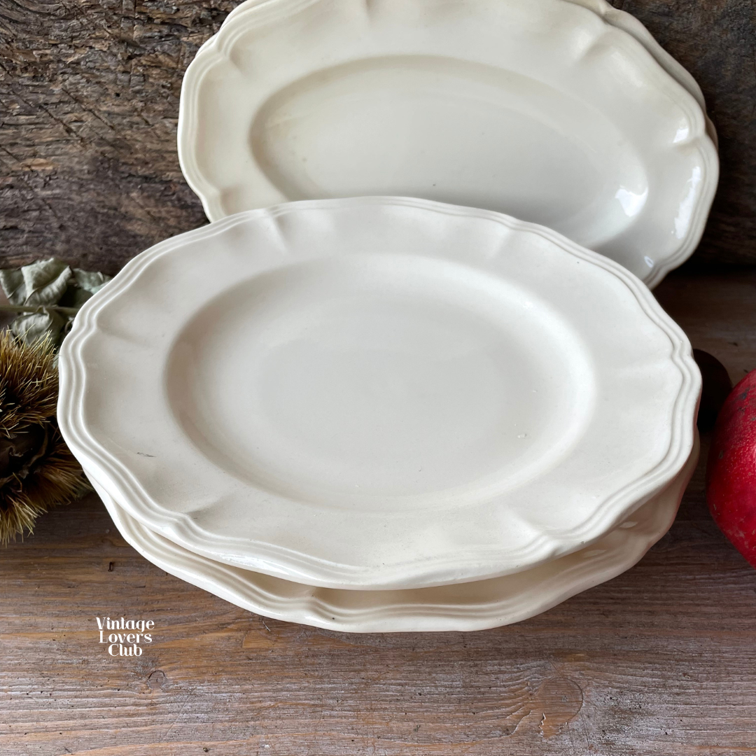 Cream Shallow Bowl