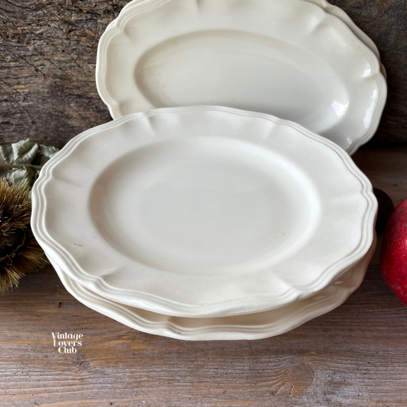 Cream Shallow Bowl