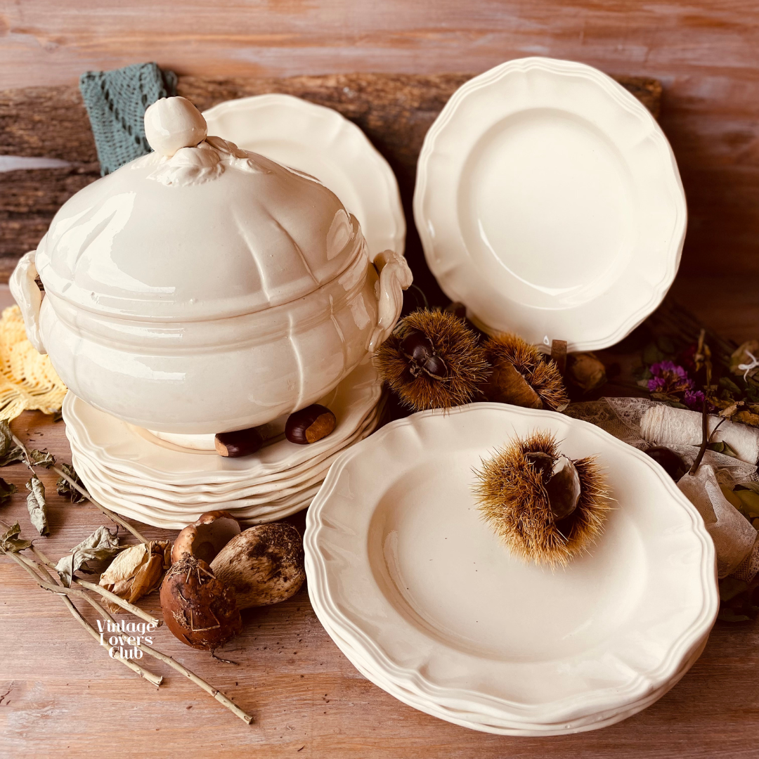 Piatto Frutta Sarreguemines Crema