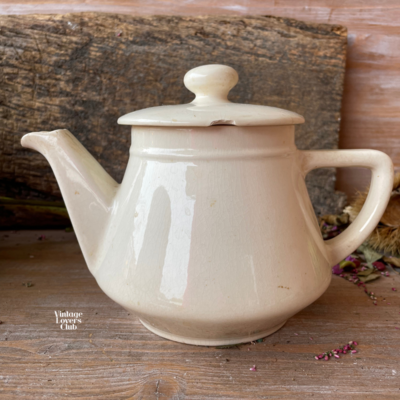 Antique Cream-Colored Villeroy &amp; Boch Teapot