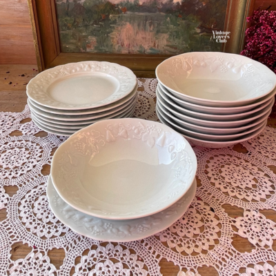 Limoges Bread Plates Set