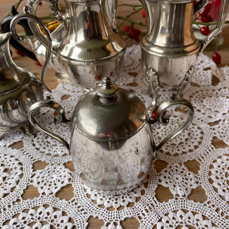 Mini Silver Plated Sugar Bowl