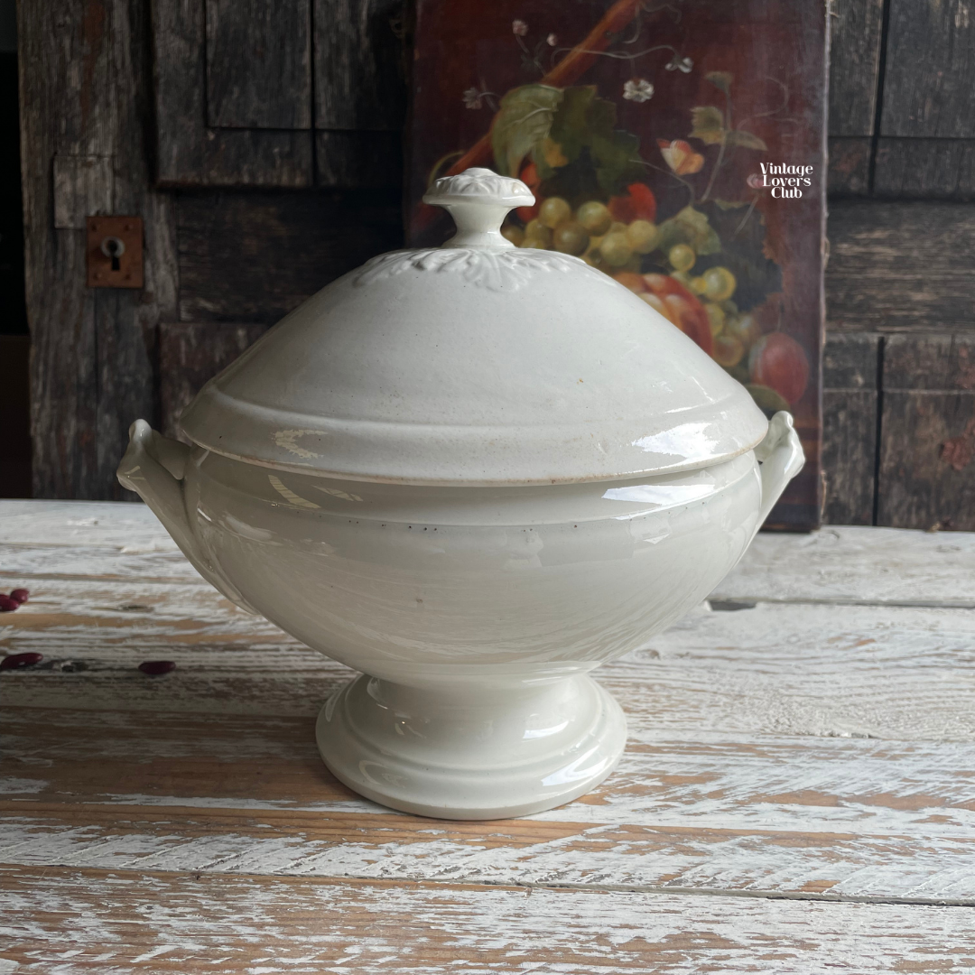 White tureen Luneville