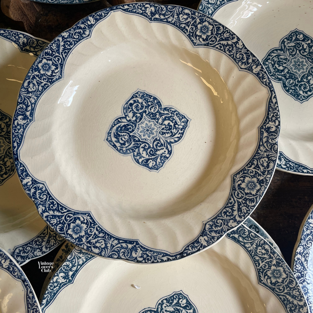Soup Plate Blue Gien