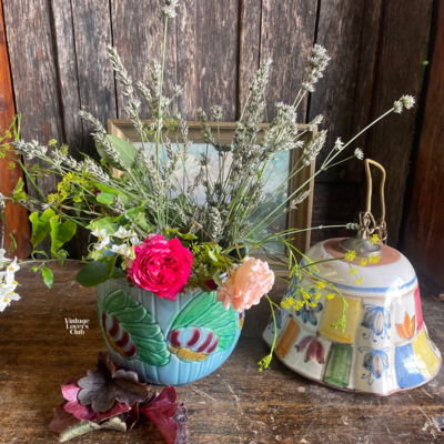 Sarreguemines Barbotine Vase