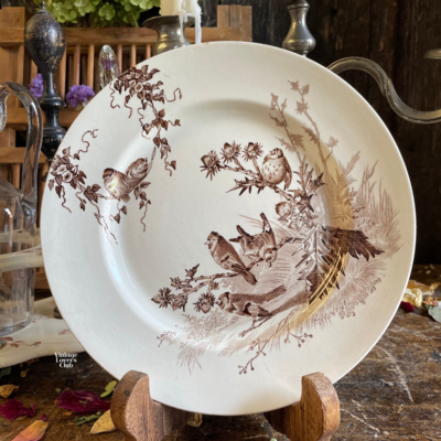 Creil Chardonneret Dinner Plate