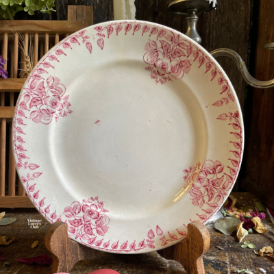 Red Flowers Dinner Plate