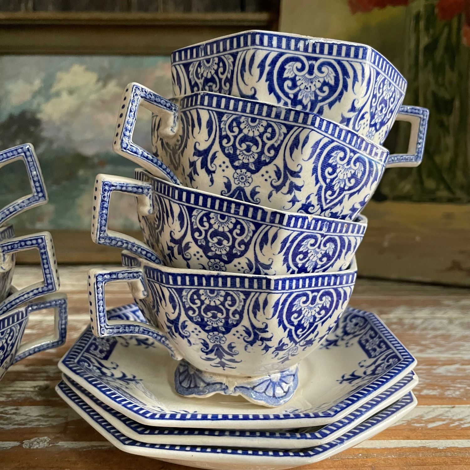 Sarreguemines Sinceny Tea Cup