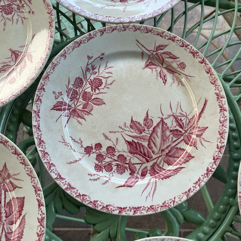 Badonviller Plate – &quot;Mûre&quot; Pattern