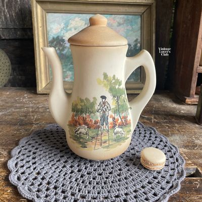Vintage Terracotta Coffee Pot