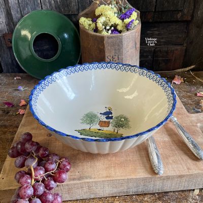 Blue  Salad Bowl