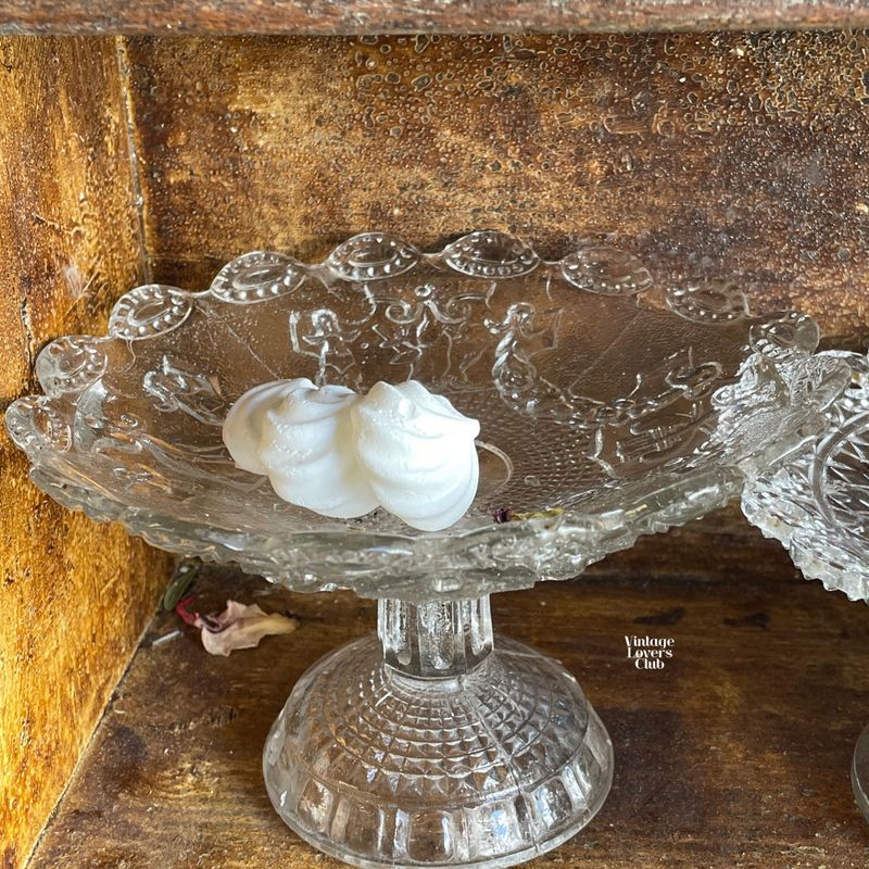 Glass Tall Comport h. 12