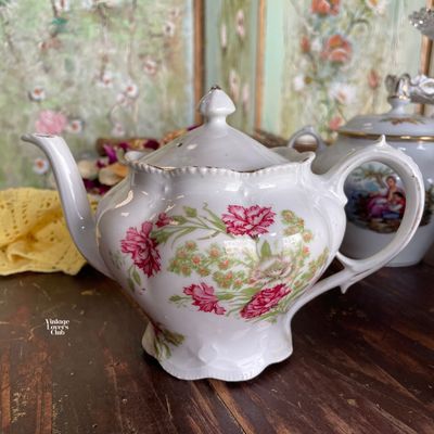 Pink Flower Teapot