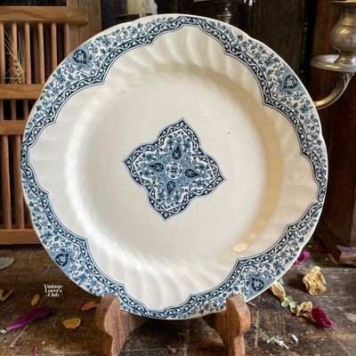 Gien Blue Dinner Plate