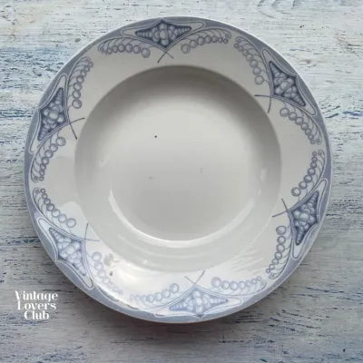 Blue Decor Fund Plate