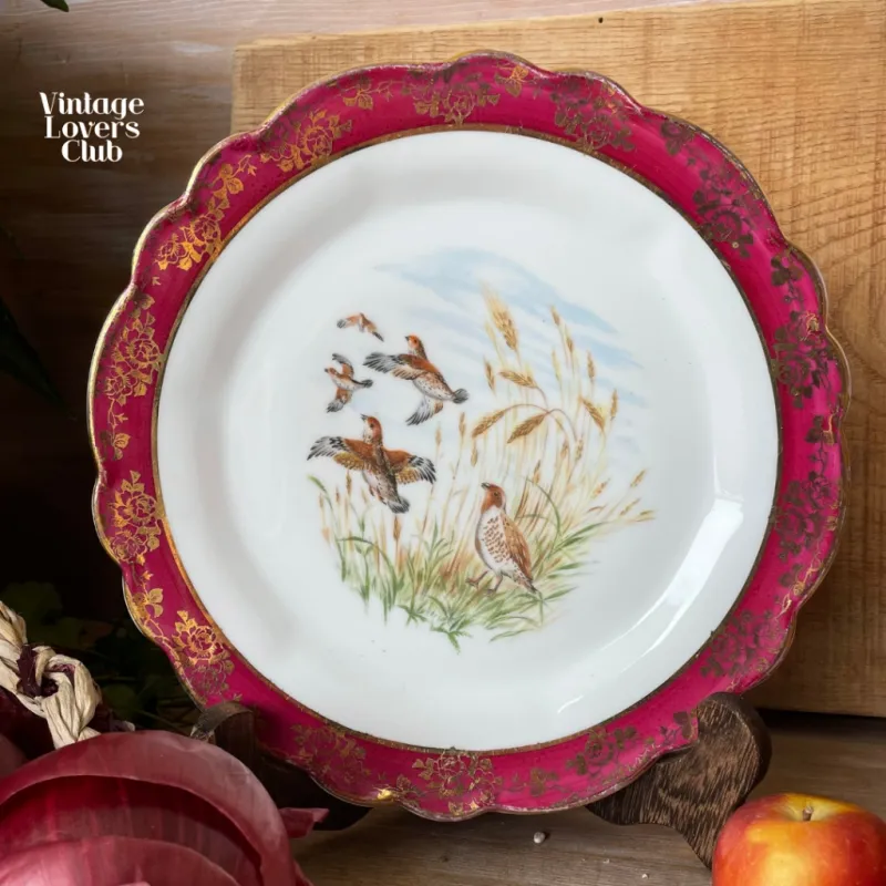 Dinner Plate Wheat and Birds