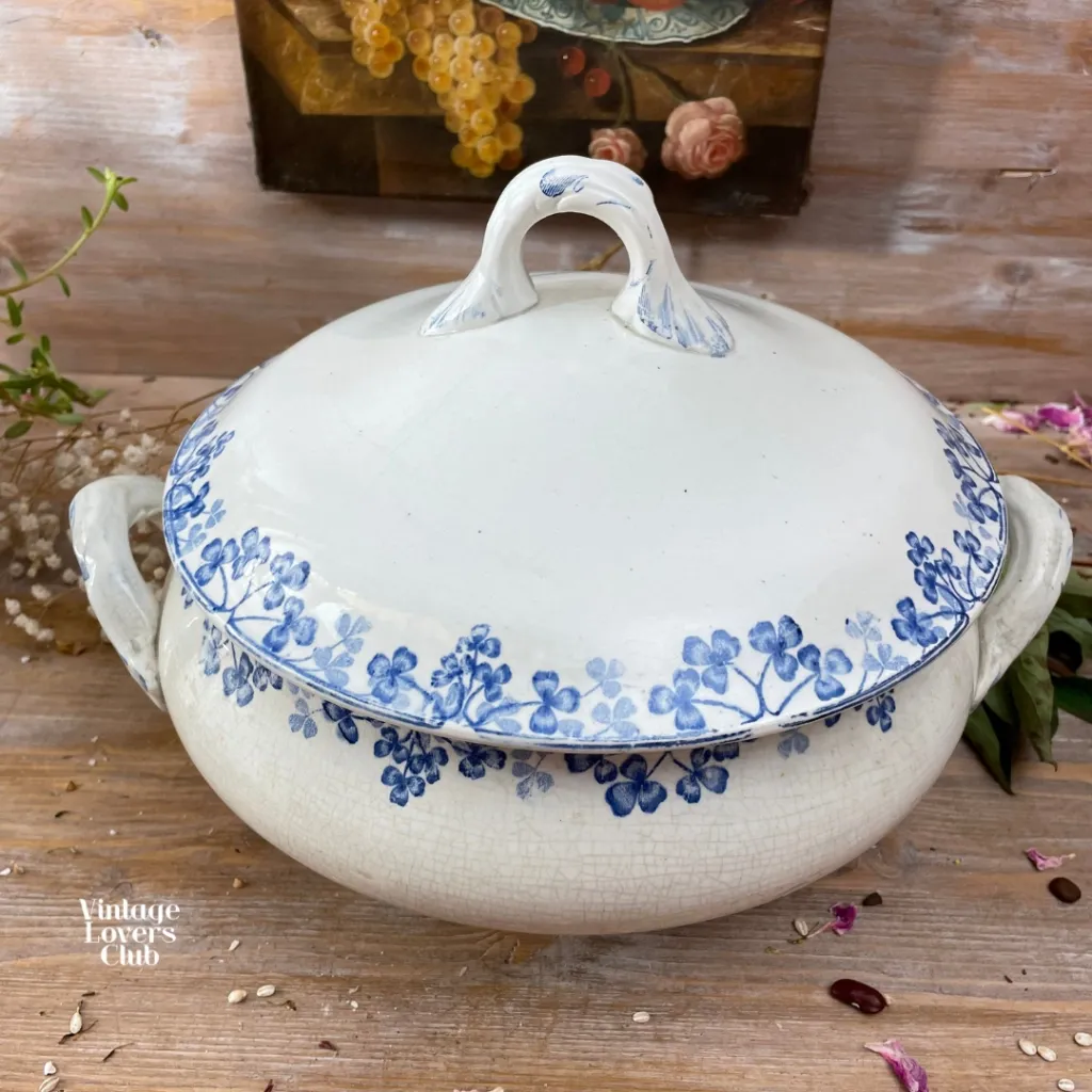 Blue Clover Soup Tureen