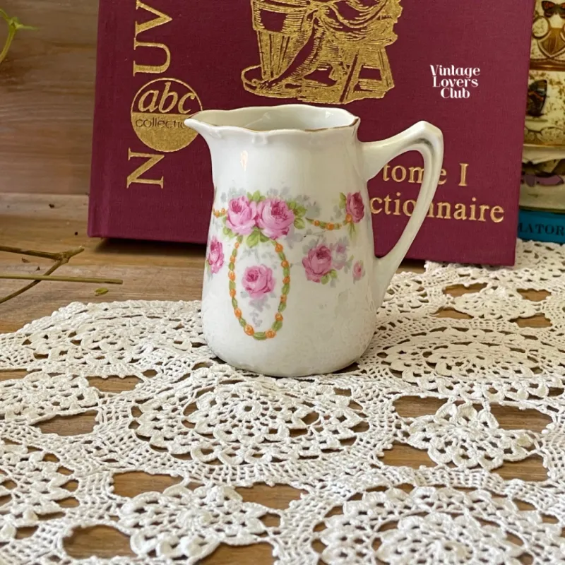 Pink Floral Milk Jug
