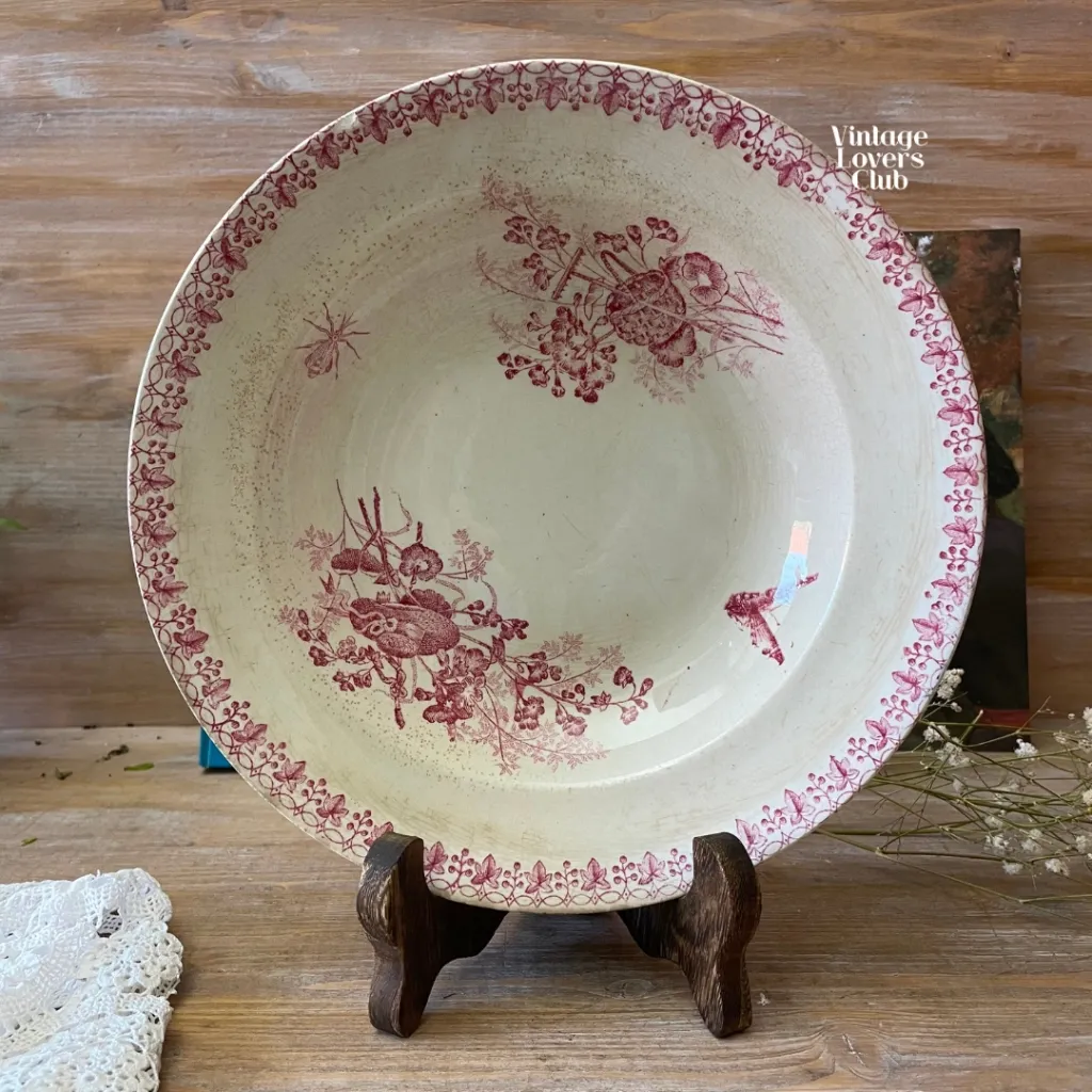Terre de Fer Red Decorated Bowl