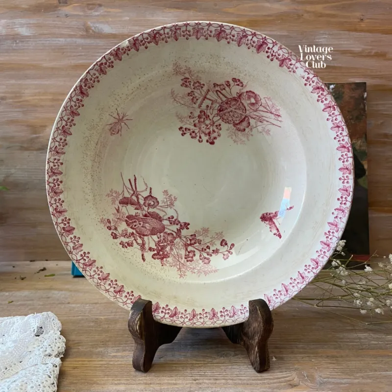 Terre de Fer Red Decorated Bowl