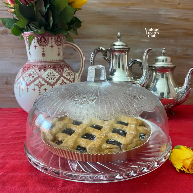 Glass Cake Stand with Cloche