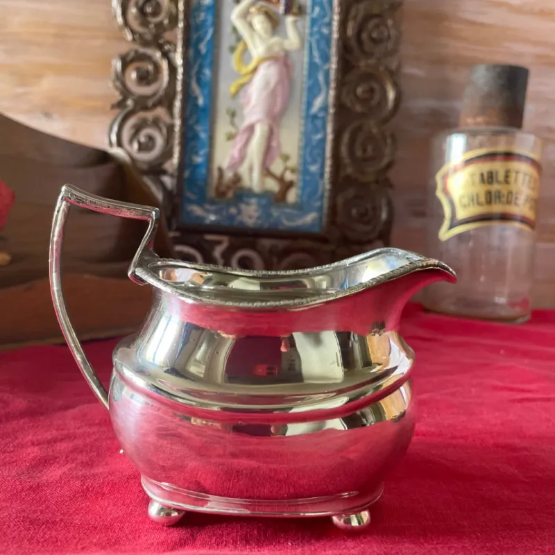 Simple Lines Silver Plated Creamer